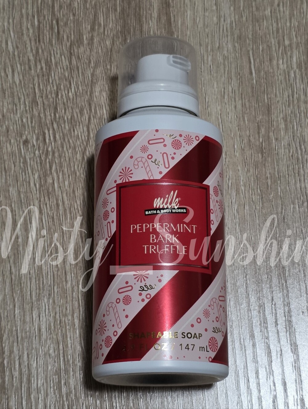 Bath & Body Works Milk Bar Peppermint Bark Truffle Shapeable Soap New RARE